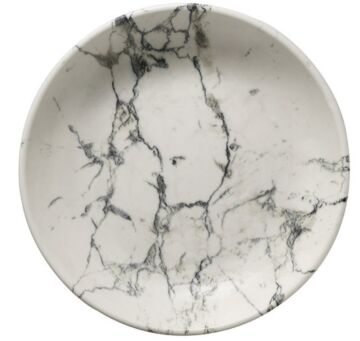 Kütahya Porcelain Marble Deep Plate