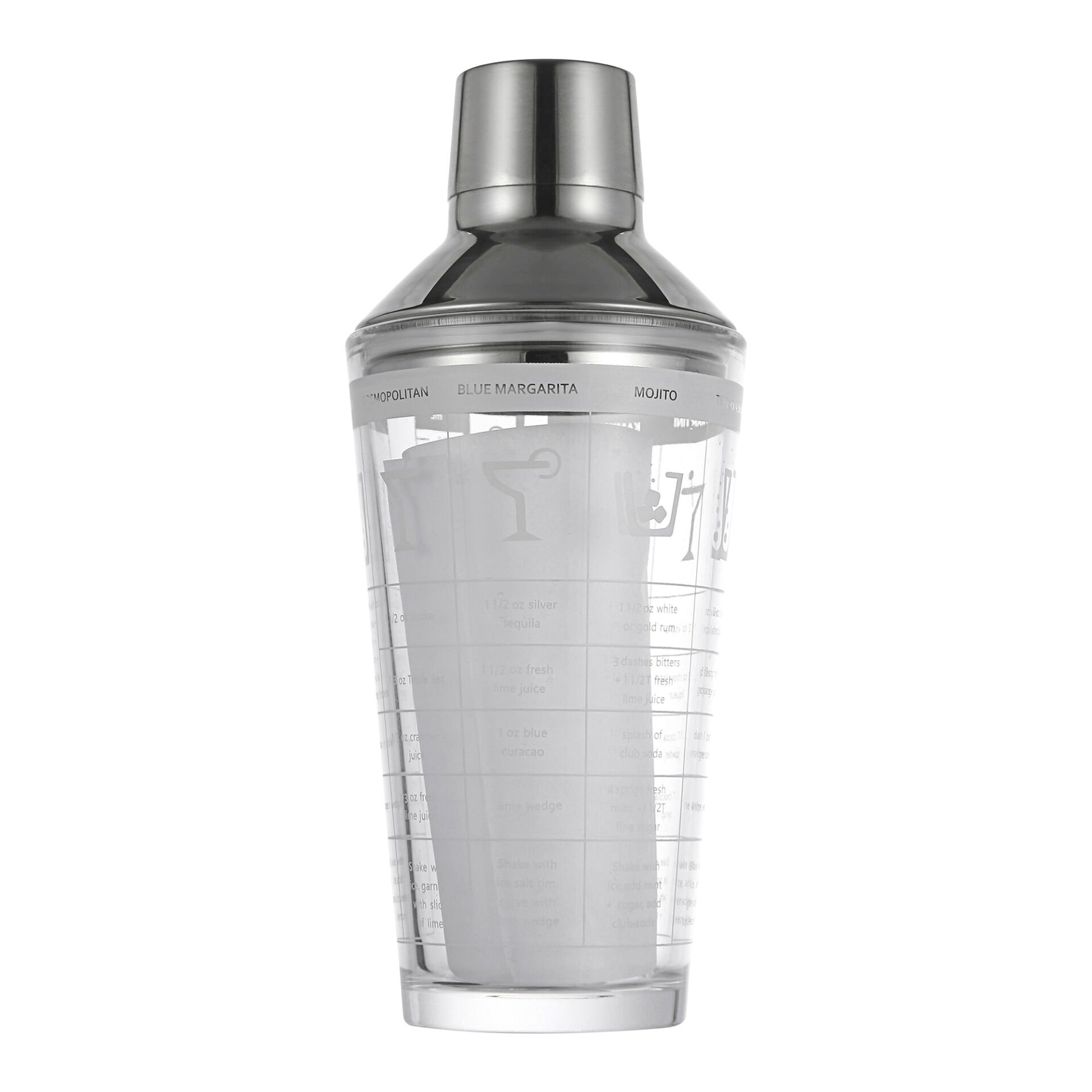 ﻿Biradlı Cam Kokteyl Shaker  450 cc - (BRD-450)