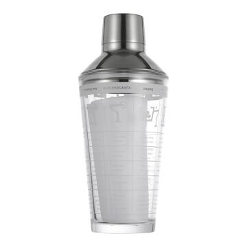 ﻿Biradlı Cam Kokteyl Shaker  450 cc - (BRD-450)