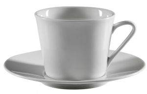 Jumbo Porselen Vals Çay Fincanı Tabağı 16 cm