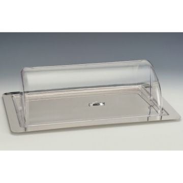 Alkan Çelik Tepsili, Polycarbonat Rolltop Kapaklı Muhafaza Kabı 18/10