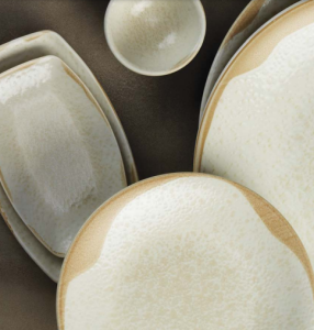Kütahya Porselen Sand Wind Kayık Tabak 36 cm