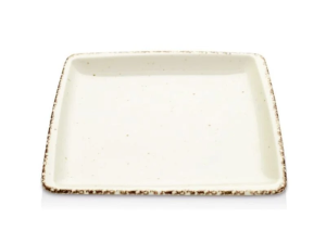 Güral Porselen Orlando Side Krem Düz Tabak 22x22 cm
