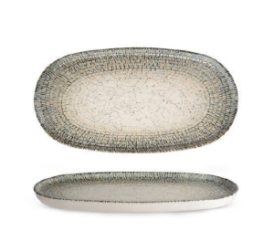 Rinart Porselen Olmeca Toledo Oval Düz Tabak 25x13 cm