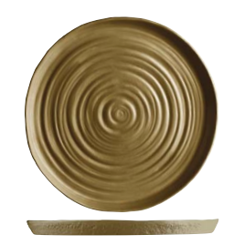 Kütahya Porselen Organic Düz Tabak Kahverengi 30 cm