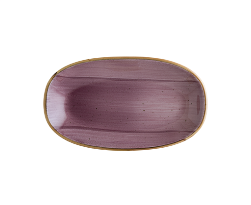 Bonna Aura Blackberry Oval Kayık Tabak 19 x 11 cm