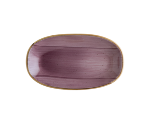 Bonna Aura Blackberry Oval Kayık Tabak 19 x 11 cm