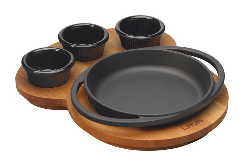 Lava Round Pan with Handle Presentation Set 29.6x25x4.3 cm