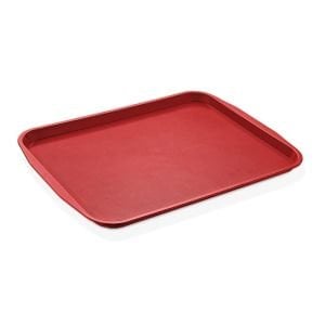 GastroPlast Fast Food Servis Tepsisi Kırmızı 27x36 cm (GT-2736)