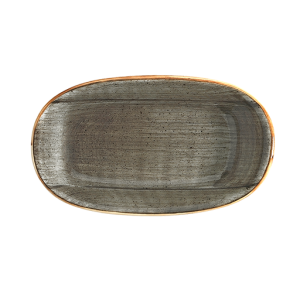 Bonna Aura Space Gourmet Oval Kayık Tabak 24x14 cm