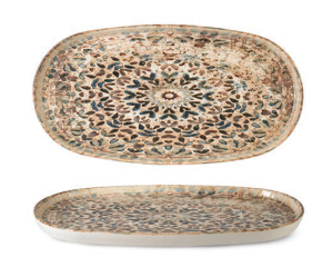Rinart Porselen Aztec Toledo Oval Düz Tabak 30x15 cm