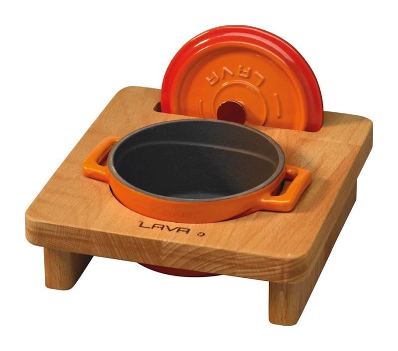 Lava Mini Yuvarlak Tencere Sunum Seti 17,5x24,5x7 cm