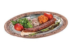Bakır İşlemeli Oval Servis Tabağı 40x28 cm