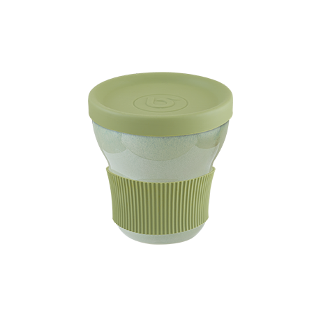 Bonna Softline Sage Silikon Kapak ve Tutacaklı Kupa 300 cc
