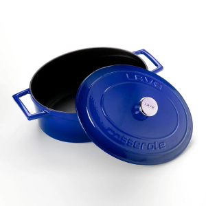 Lava Döküm Oval Tencere Folk Serisi 3,9 lt Mavi