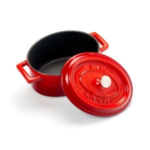 Lava Döküm Mini Oval Tencere 0,36 lt Kırmızı