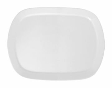 Güral Porcelain Buffet Square Boat Plate 40x30 cm