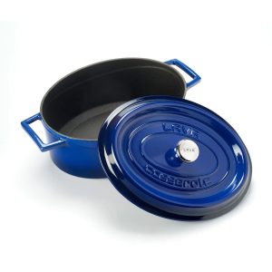 Lava Döküm Oval Tencere Trendy Serisi 3,9 lt Mavi