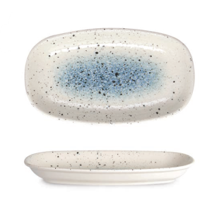 Rinart Porselen Splash Valencia Oval Tabak 16,3x9 cm