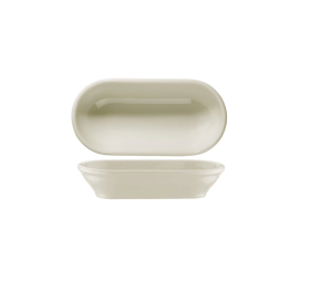 Kütahya Porselen Bone Teos Oval Kase 16 cm / 180 cc