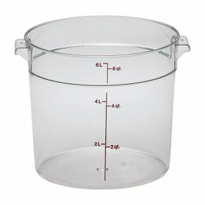 Cambro Camwear® Yuvarlak Saklama Kapları 5,7 lt
