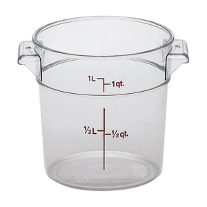 Cambro Camwear® Yuvarlak Saklama Kapları 7,6 lt
