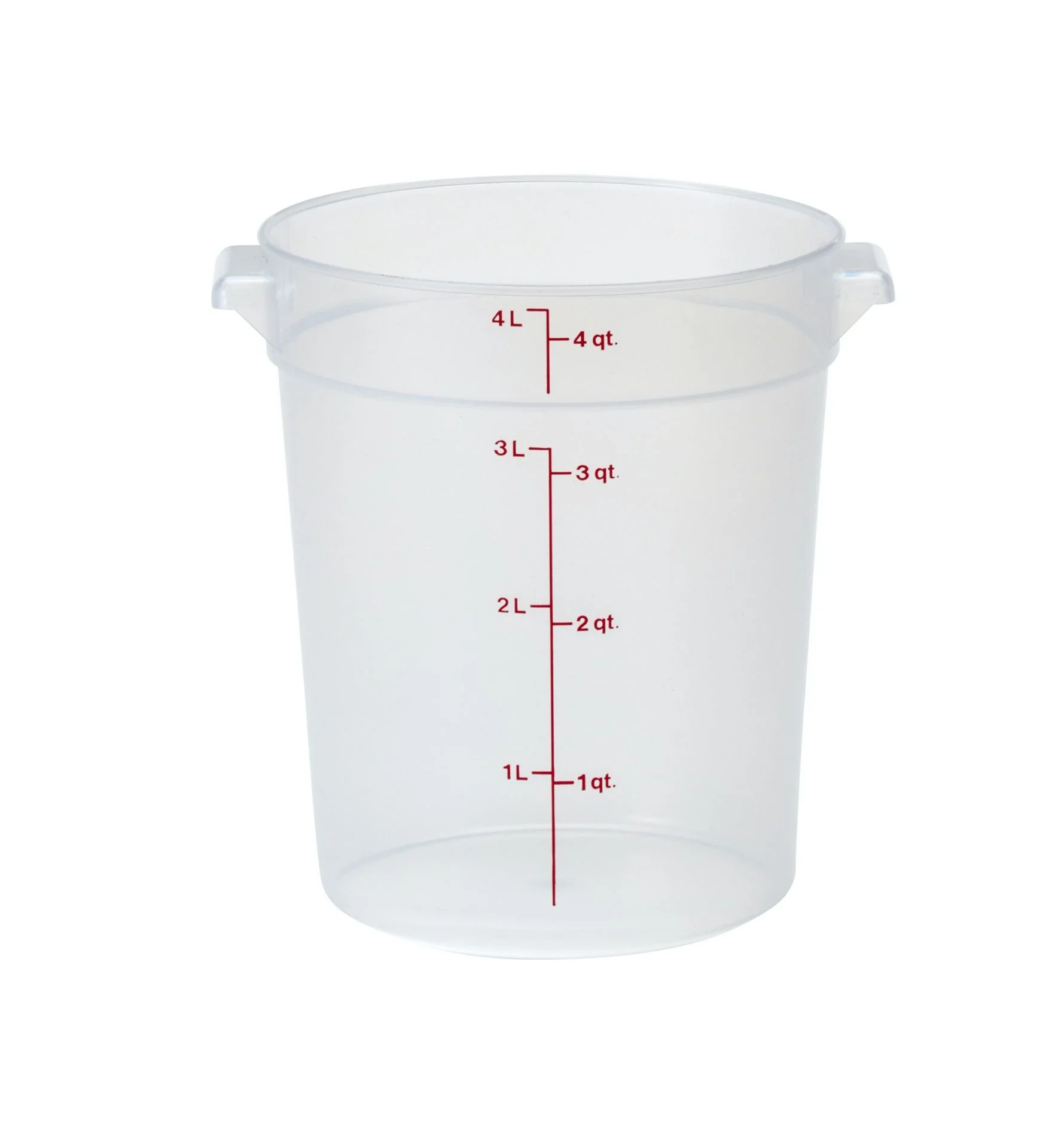 Cambro Yarı Saydam Yuvarlak Saklama Kapları 0,9 lt