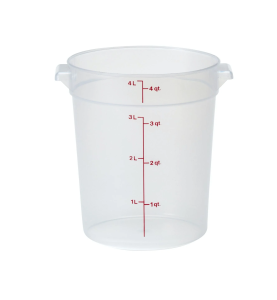 Cambro Yarı Saydam Yuvarlak Saklama Kapları 0,9 lt