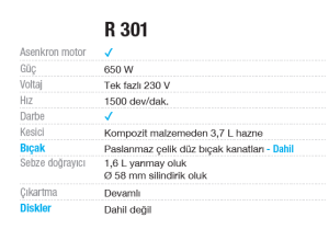 Robot Coupe Sebze Parçalama ve Doğrama Makinesi - R 301