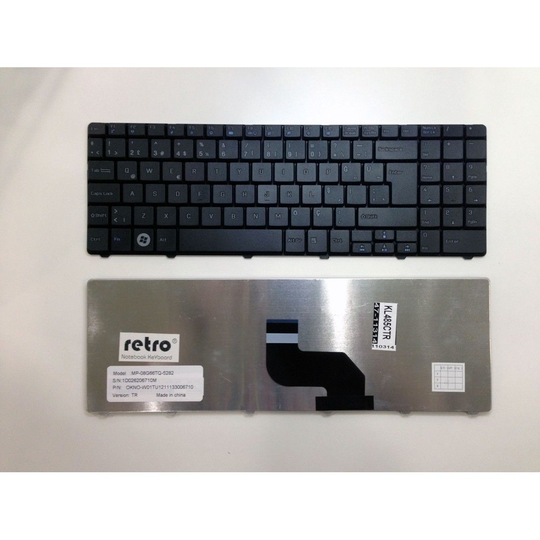 Casper H36, Aidata H36, Vestel H36 Notebook Klavyesi - Siyah - TR KL485CTR