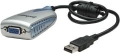 Manhattan USB-A to SVGA Converter Cable, 50cm,  480 Mbps (USB 2.0), 1600 x 1200 in 16-bit or 32-bit colour