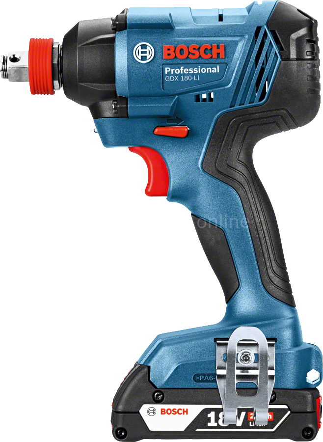 Bosch GDX 180-Li Çift Akülü 2 Ah Somun Sıkma Makinesi