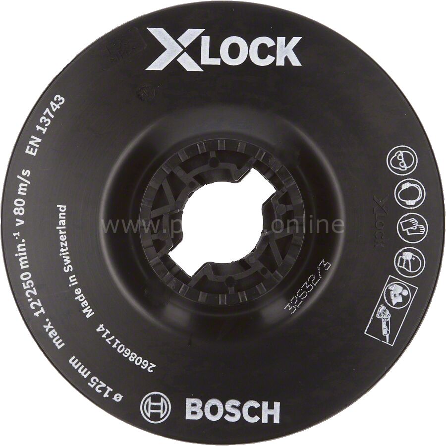 Bosch - X-LOCK - 125 mm Fiber Disk Yumuşak Taban