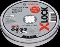 Bosch - X-LOCK - 125*1,0mm Standard Seri Düz Inox (Paslanmaz Çelik) Kesme Diski (Taş) - Rapido 10'lu