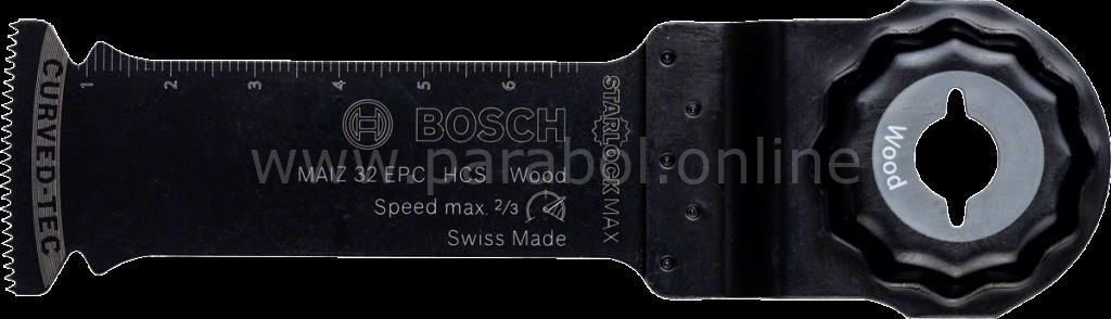 Bosch - Starlock Max - MAIZ 32 EPC - HCS Ahşap İçin Daldırmalı Testere Bıçağı 10'lu