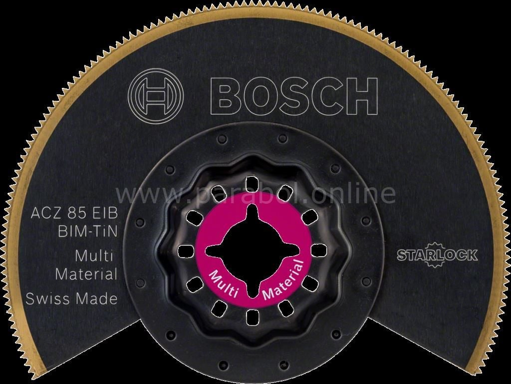 Bosch - Starlock - ACZ 85 EIB - BIM-TIN Çoklu Malzeme İçin Segman Testere Bıçağı, Bombeli 10'lu