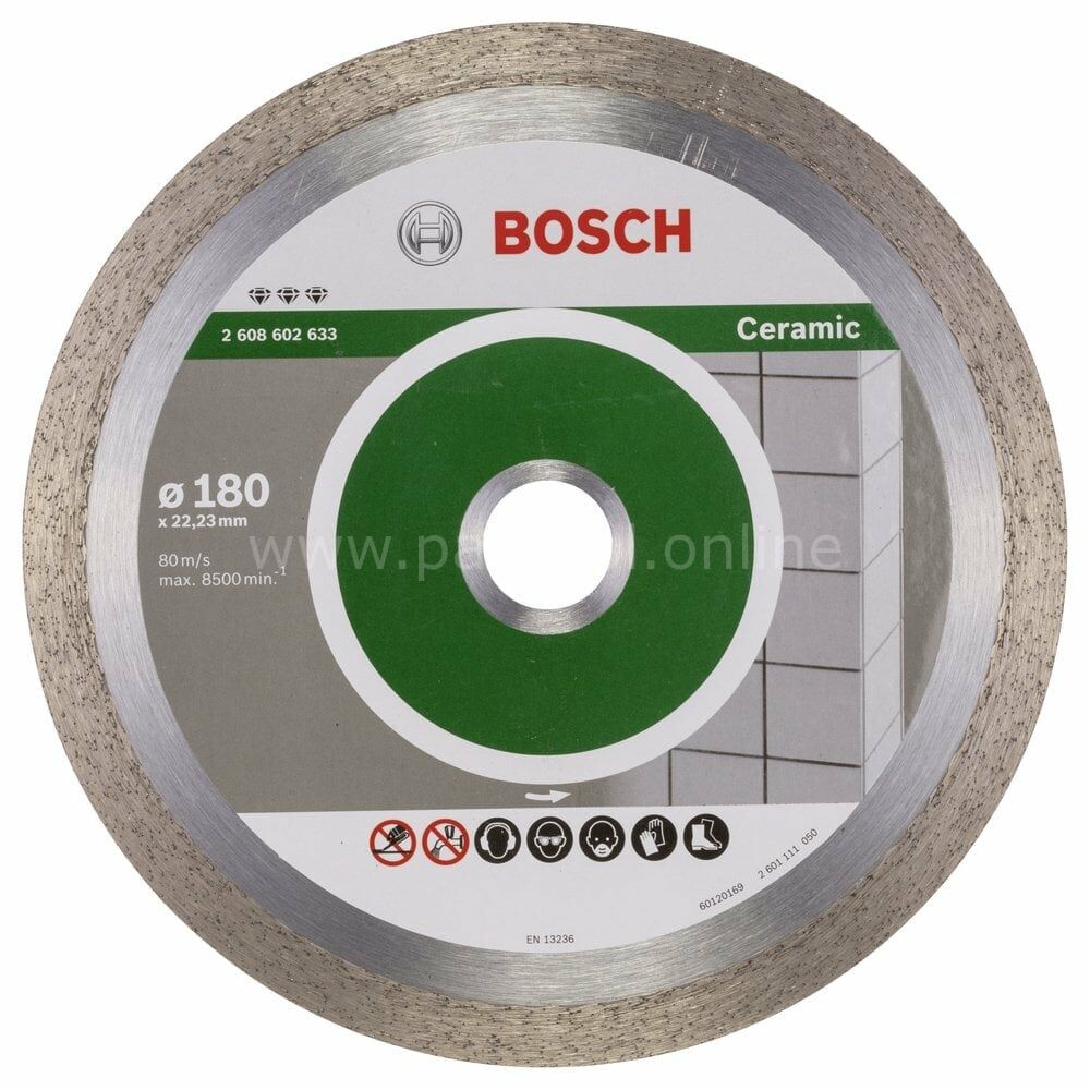 Bosch - Best Serisi Seramik İçin, Elmas Kesme Diski 180 mm