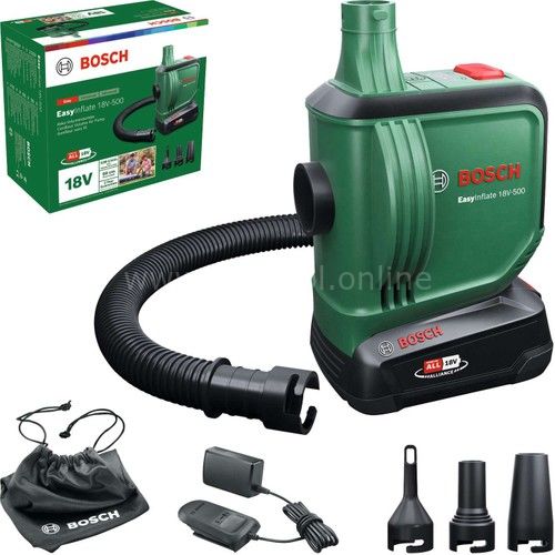 Bosch Easyınflate 18V-500 2.0 Ah Tek Akülü Hacimli Hava Pompası - 0603947201