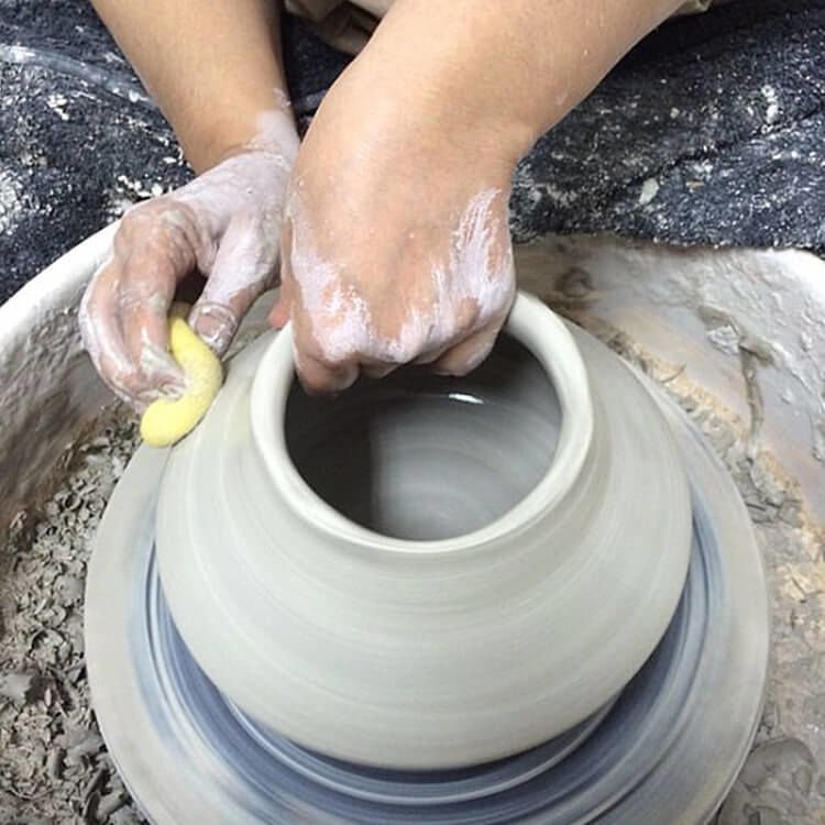 Teaching The Ceramics To Disabled Woman In Riyad