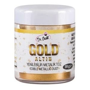 Dr.Gusto Yenilebilir Metalik Toz Boya 10gr - Gold