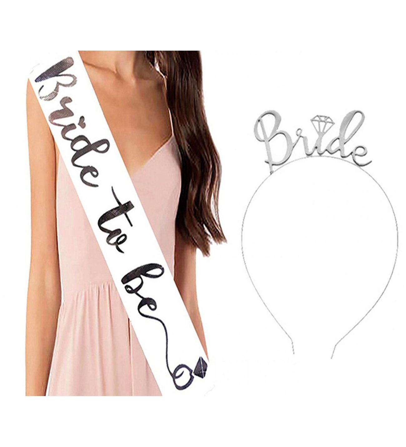 Bride To Be Gold Taç Kuşak Set