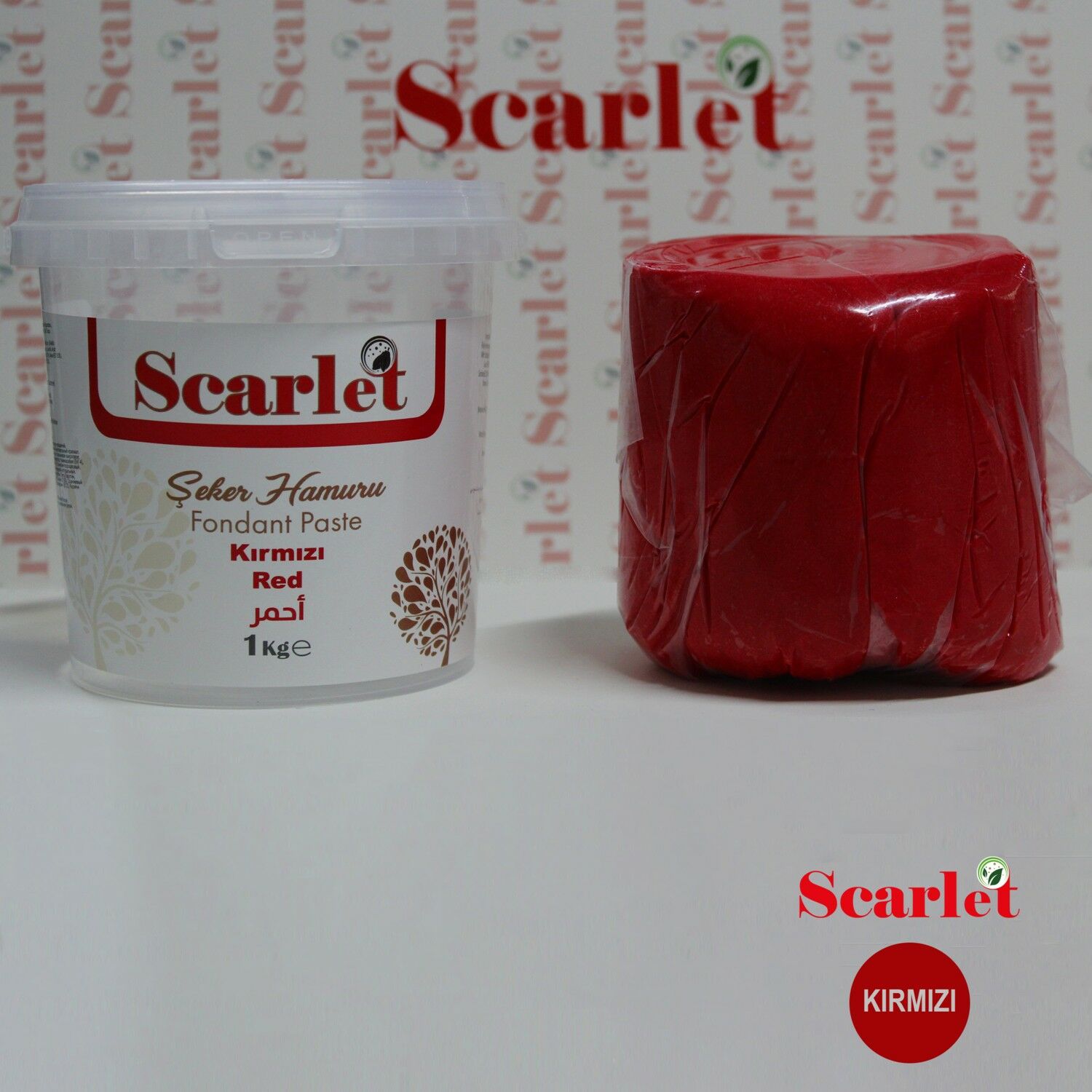 Scarlet Şeker Hamuru Kırmızı 1 Kg.