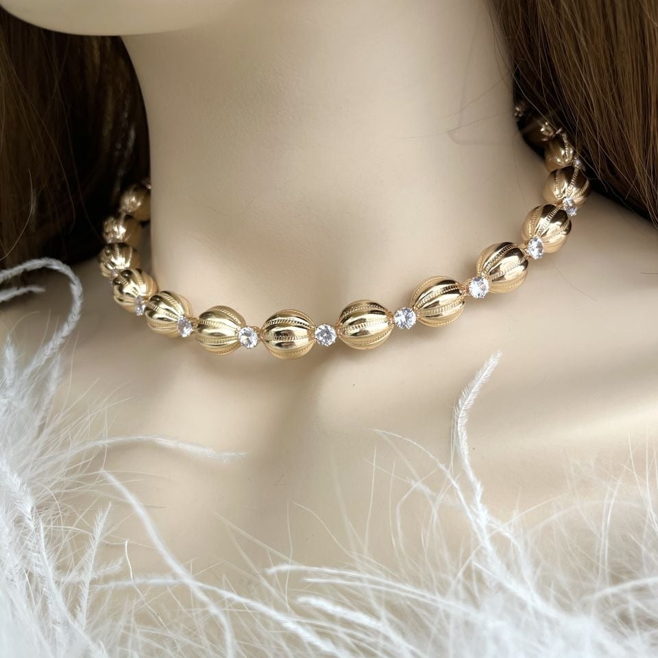 Özel Seri Taşlı Choker Kolye