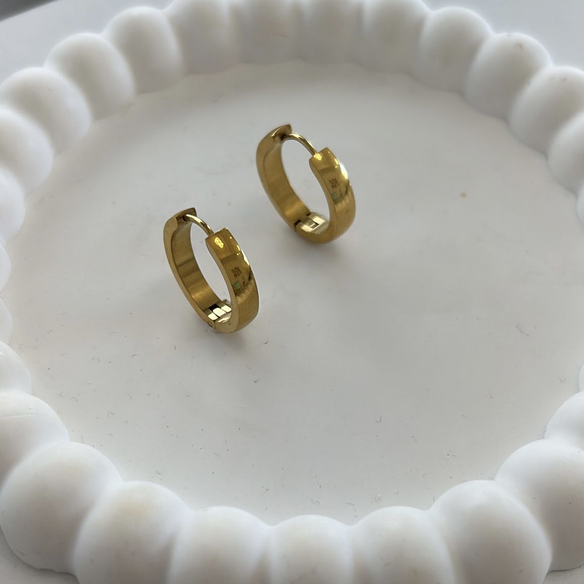 Çelik Klasik Halka Küpe 1,5cm