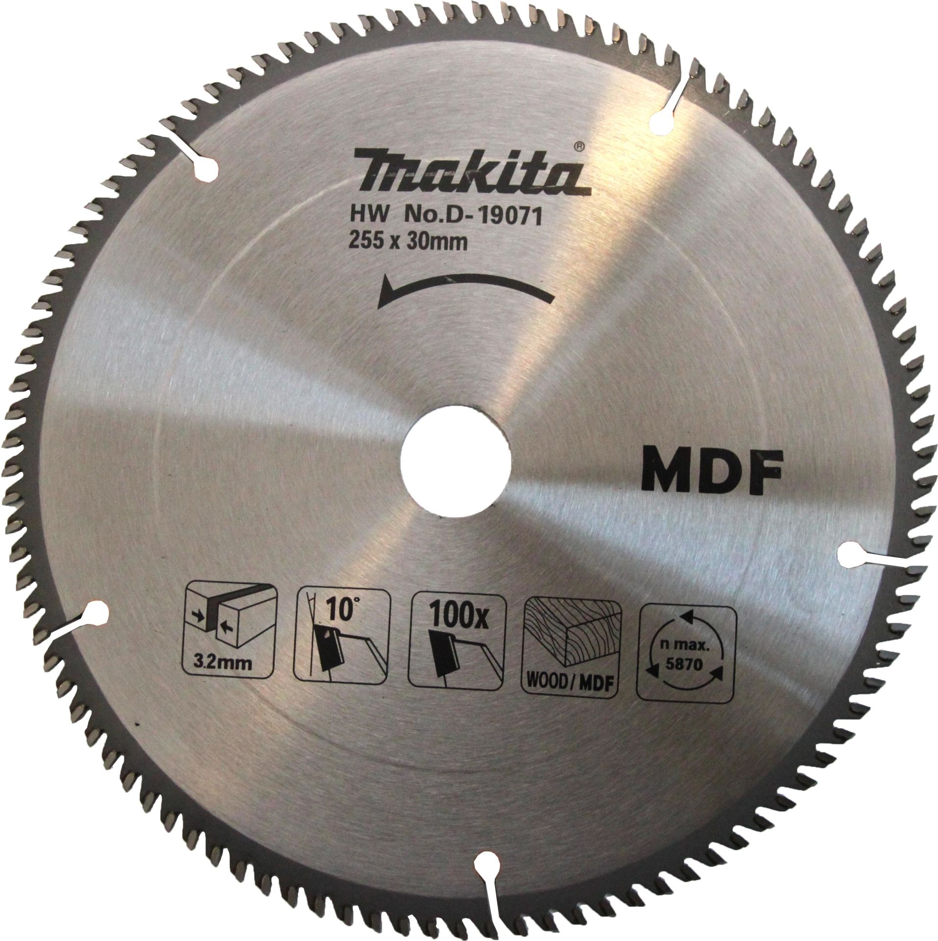 MAKITA D-19071 TCT TESTERE 255X30X100T