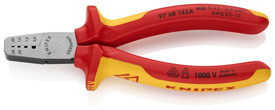 KNIPEX 97 68 145A VDE YÜKSÜK SIKMA PENSİ