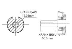 KAMA BY REİS KDK170F DİZEL MOTOR