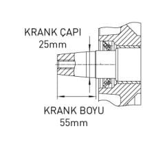 KAMA BY REIS KDK178FYE MARŞLI DİZEL MOTOR