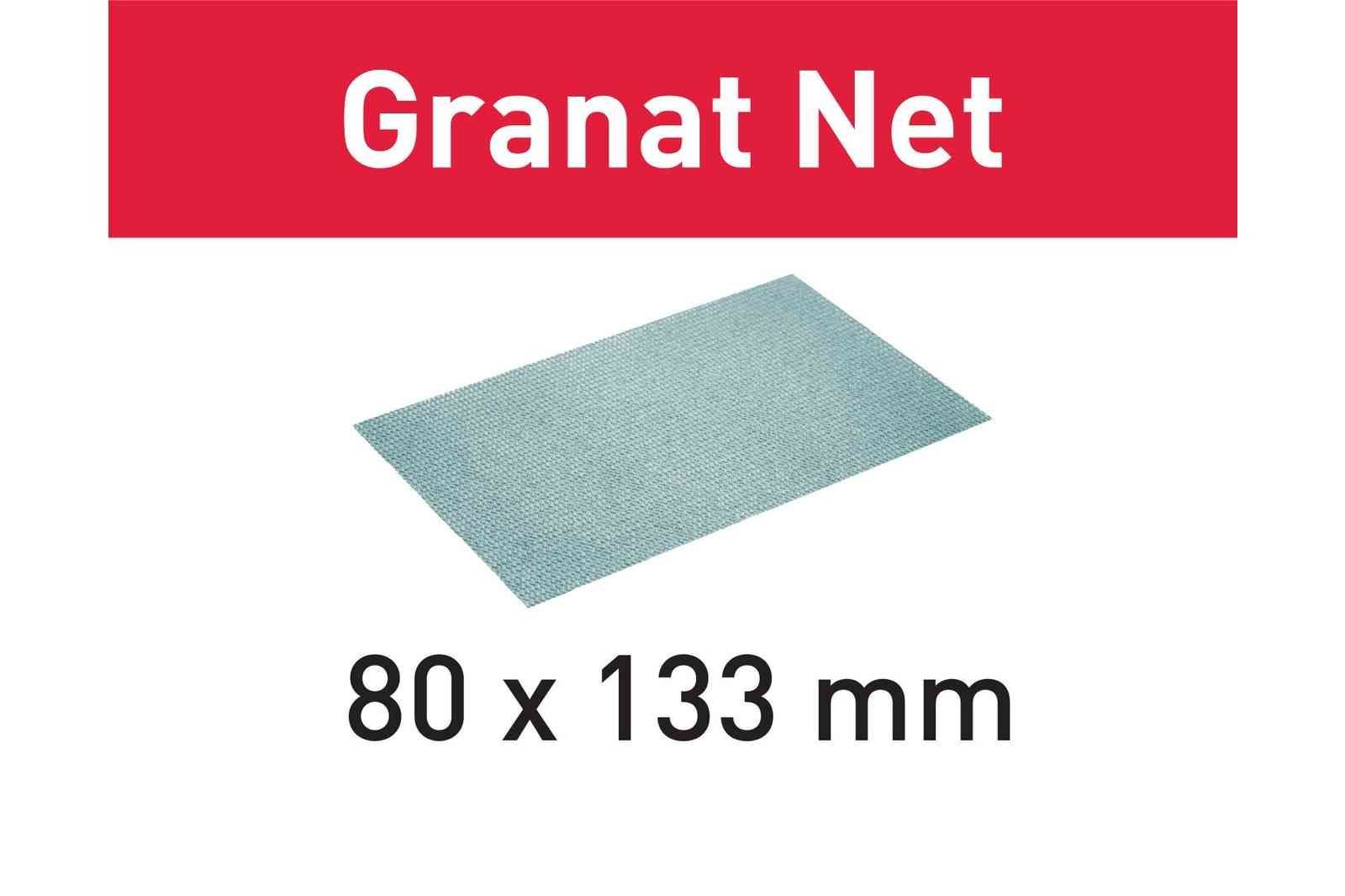 Fileli zımparalama malzemesi STF 80x133 P400 GR NET/50 Granat Net