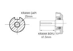 KAMA BY REIS KDK188F DİZEL MOTOR